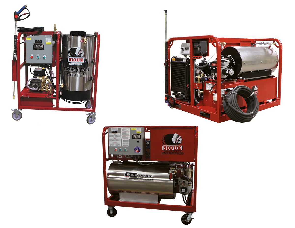 Industrial Hot & Cold Pressure Washers | Sioux Corporation